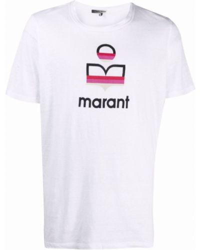 Camiseta con estampado Isabel Marant blanco