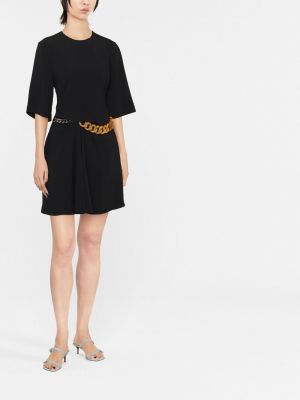 Mini kleita ar drapējumu Stella Mccartney melns