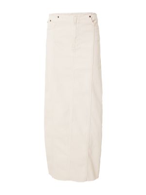 Džínsová sukňa Topshop biela