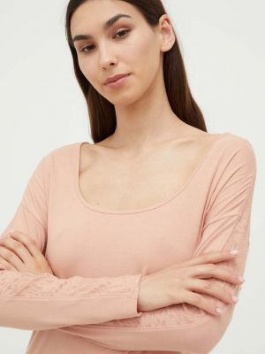 Блуза с дълъг ръкав Calvin Klein Underwear розово