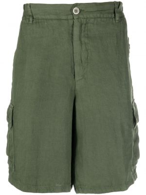 Leinen cargo shorts 120% Lino grün