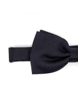 Jedwabny krawat z kokardką Karl Lagerfeld niebieski