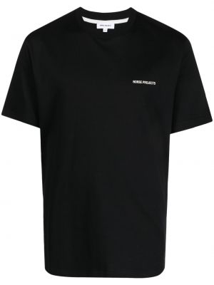 Raštuotas marškinėliai Norse Projects juoda