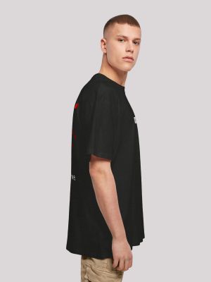 T-shirt à motif mélangé F4nt4stic noir