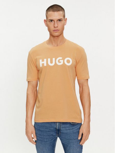 Priliehavé tričko Hugo oranžová