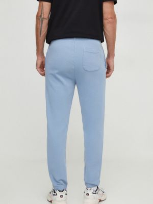 Bavlněné sportovní kalhoty Polo Ralph Lauren modré