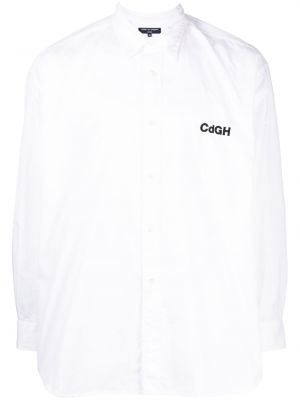 Риза бродирана Comme Des Garçons Homme бяло