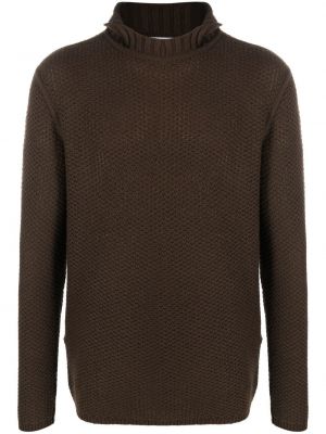 Sweter Ferragamo brązowy