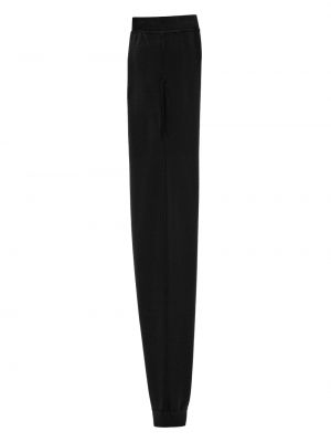 Vlněné sportovní kalhoty Saint Laurent černé