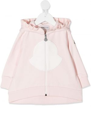 Lang jakke for jenter Moncler Enfant rosa