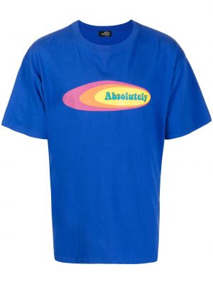 Тениска с принт Afb синьо