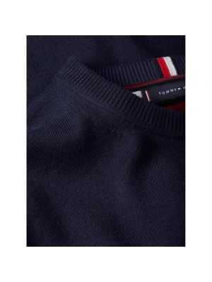 Jersey de cachemir de algodón de tela jersey Tommy Hilfiger azul