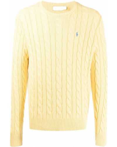 Пуловер бродиран Polo Ralph Lauren жълто