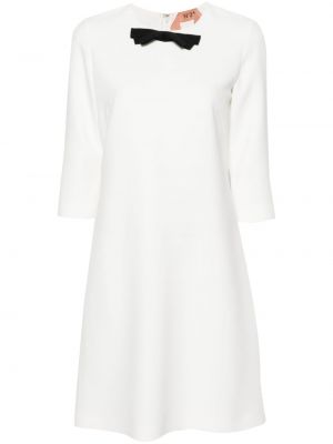 Krepové mini šaty N°21 biela