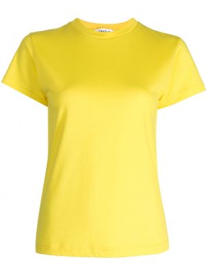 T-shirt en coton avec manches courtes Enföld jaune