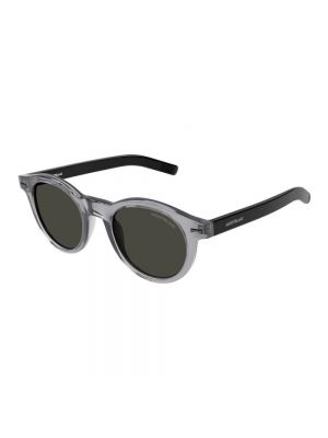 Szare okulary przeciwsłoneczne Montblanc