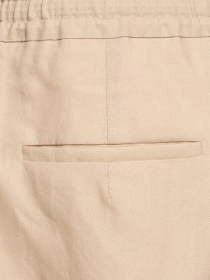 Pantalones de lino Zegna blanco
