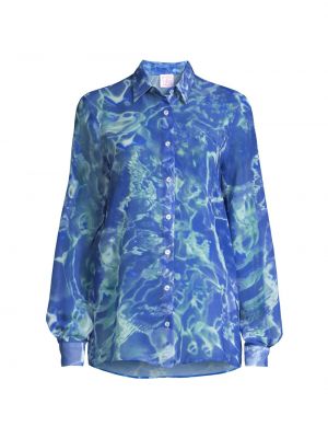 Прозрачная блузка на пуговицах Stella Jean