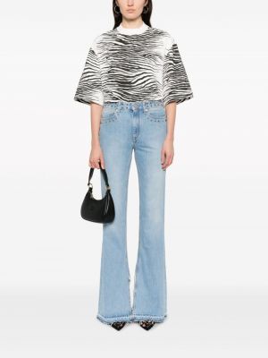 Bootcut jeans ausgestellt mit spikes Alessandra Rich
