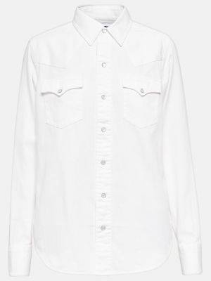 Белая джинсовая рубашка Polo Ralph Lauren