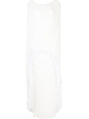 Plisované šaty Baruni bílé