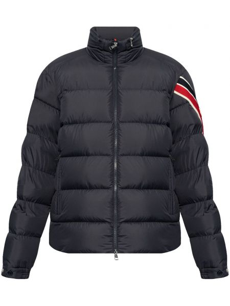 Raidallinen vyöllinen takki Moncler sininen