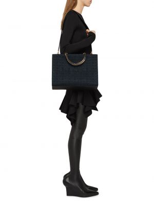 Сумка шоппер с вышивкой Givenchy черная