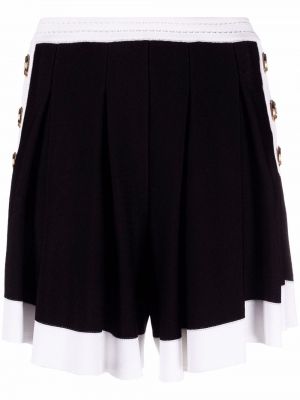 Plissert shorts Balmain svart