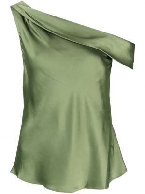 Bluse mit drapierungen Simkhai grün