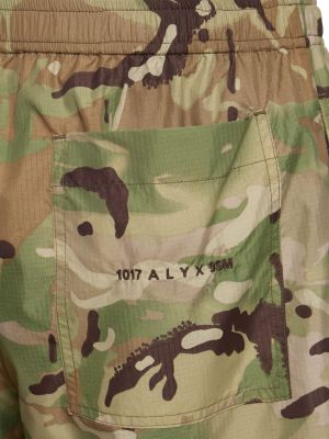 Najlonske kratke hlače s printom s camo uzorkom 1017 Alyx 9sm zelena