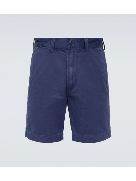 Pantaloni scurți din bumbac Polo Ralph Lauren albastru