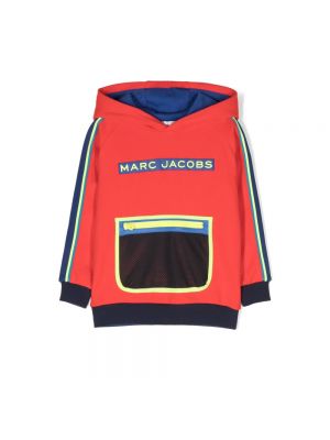 Sweter z nadrukiem Marc Jacobs czerwony