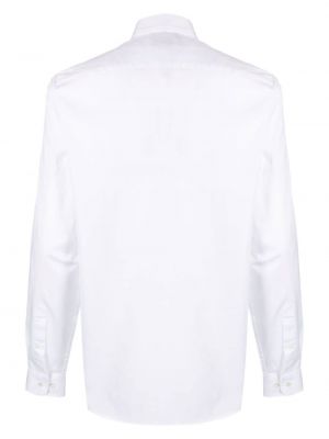 Bavlněná košile Lacoste bílá