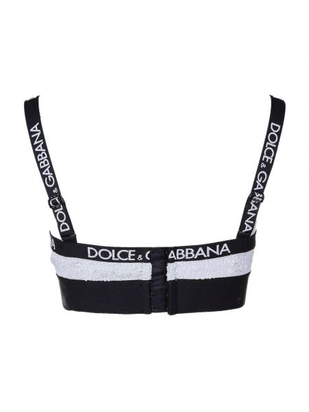 Sujetador con lentejuelas deportivo Dolce & Gabbana negro