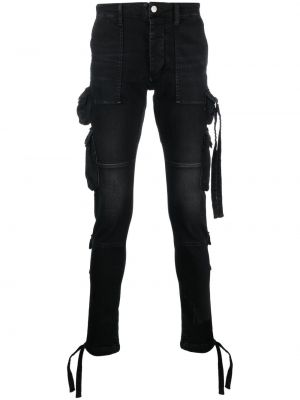 Skinny džíny s kapsami Amiri černé