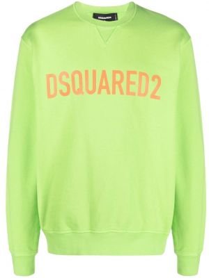 Felpa con stampa Dsquared2 verde