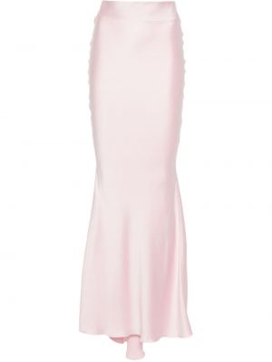 Maxi φούστα από κρεπ The Andamane ροζ