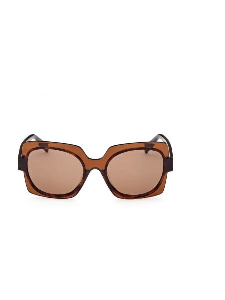 Okulary przeciwsłoneczne Emilio Pucci brązowe