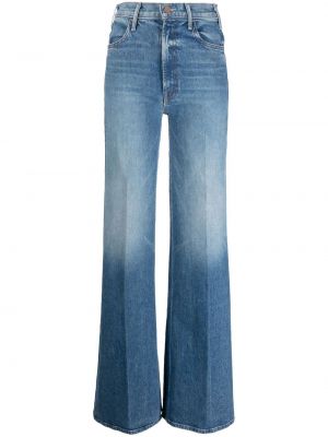 Jeans mit absatz ausgestellt Mother blau