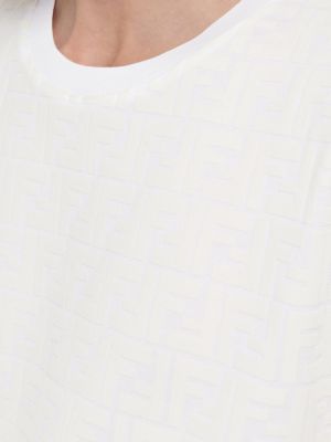 Bavlnené tričko Fendi biela