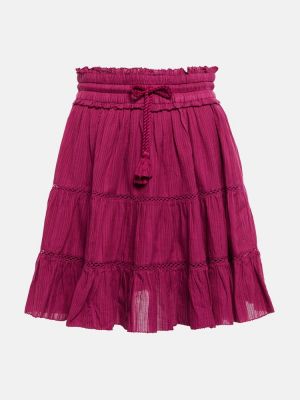 Mini falda de algodón Marant Etoile rosa