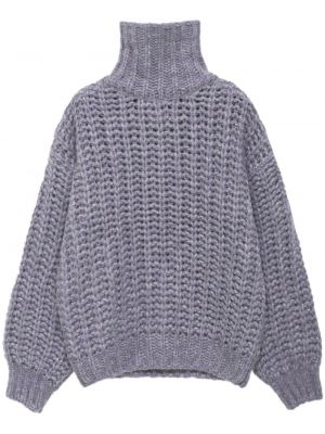 Chunky džemper Anine Bing ljubičasta