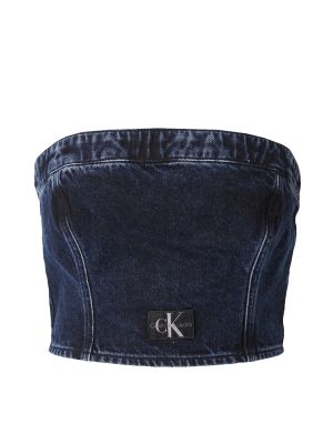 Crop top Calvin Klein Jeans blu