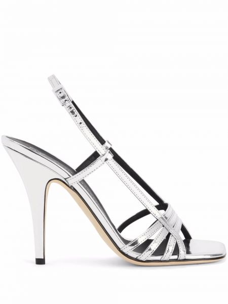 Slingback nauhalliset sandaalit Giuseppe Zanotti hopea