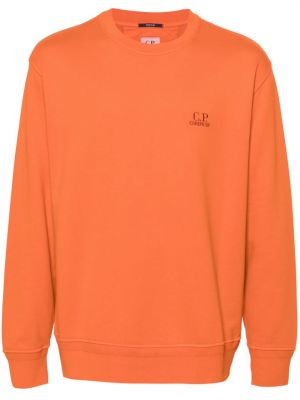 Medvilninis siuvinėtas džemperis C.p. Company oranžinė