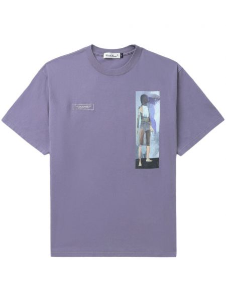 Bavlnené tričko Undercover fialová
