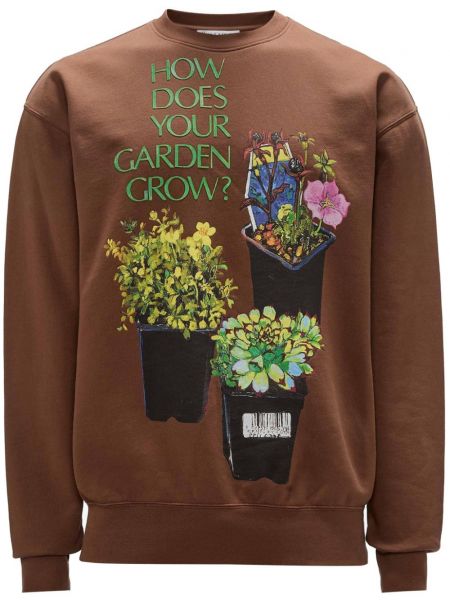 Langes sweatshirt mit print Jw Anderson braun