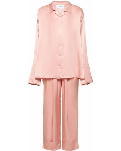 Satynowa piżama Sleeper różowa