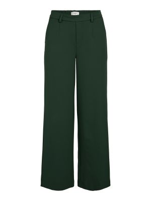 Широки панталони тип „марлен“ .object зелено