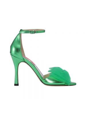 Sandały z kokardką Custommade zielone
